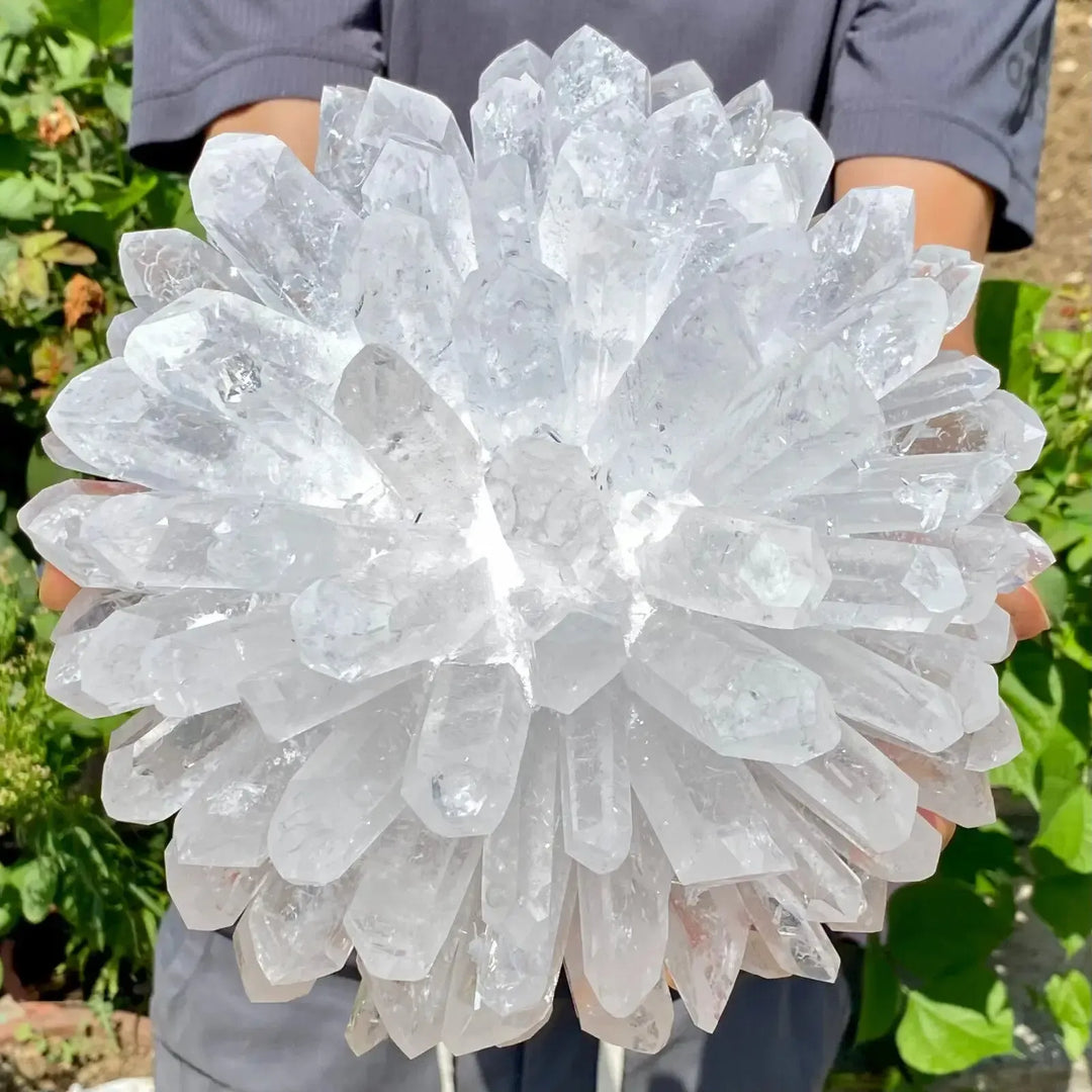 White Ghost Quartz Cluster