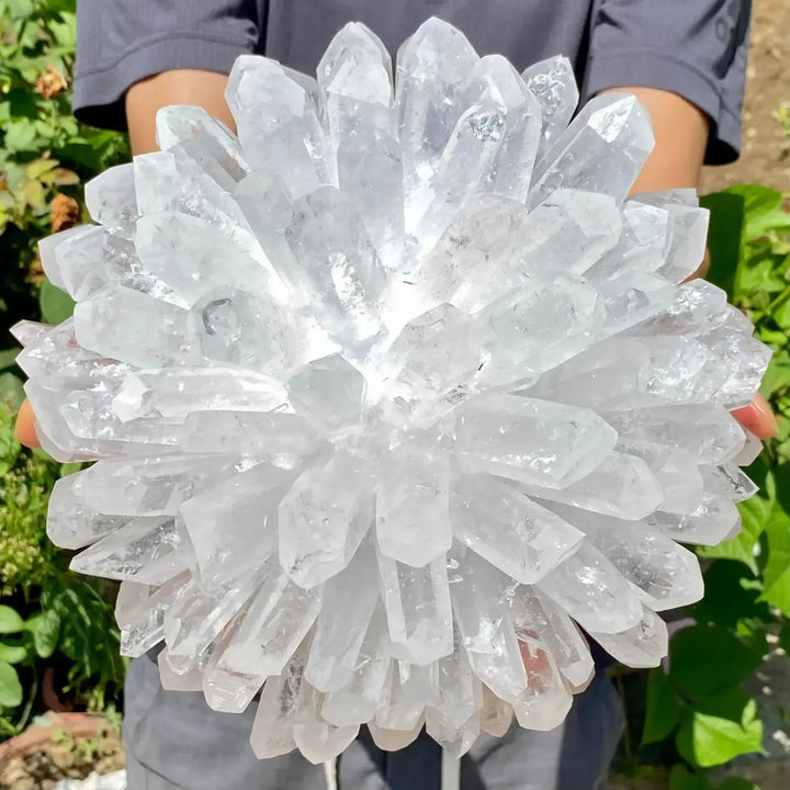 White Ghost Quartz Cluster