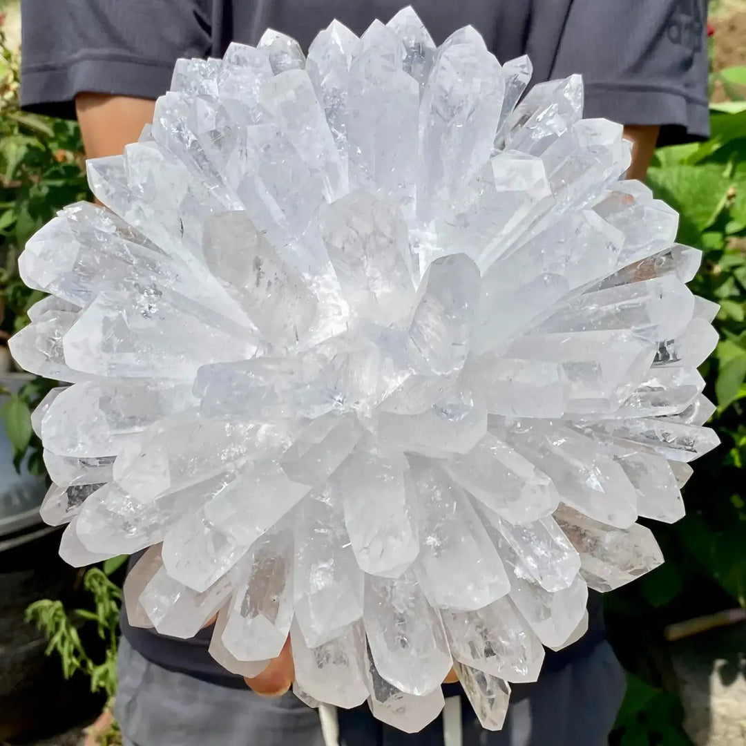 White Ghost Quartz Cluster