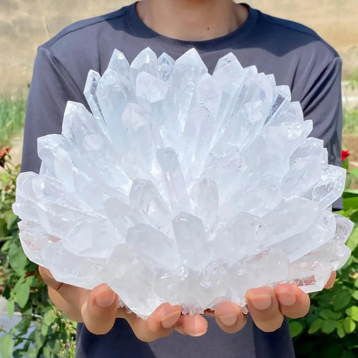 White Ghost Quartz Cluster