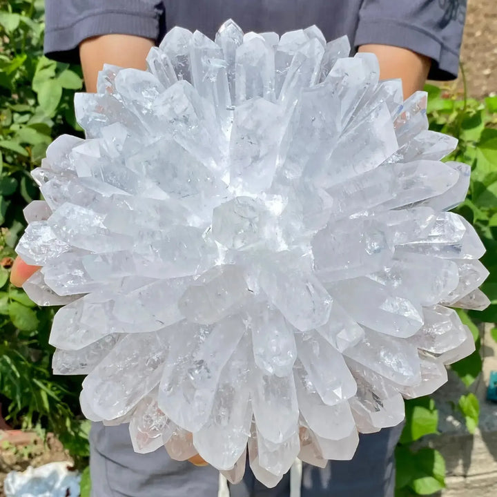 White Ghost Quartz Cluster