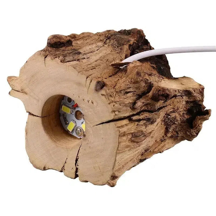 Wood USB LED Light Sphere Stand