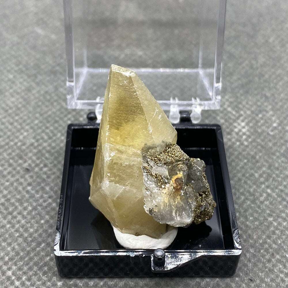 Yellow Calcite And Pyrite Raw Crystal