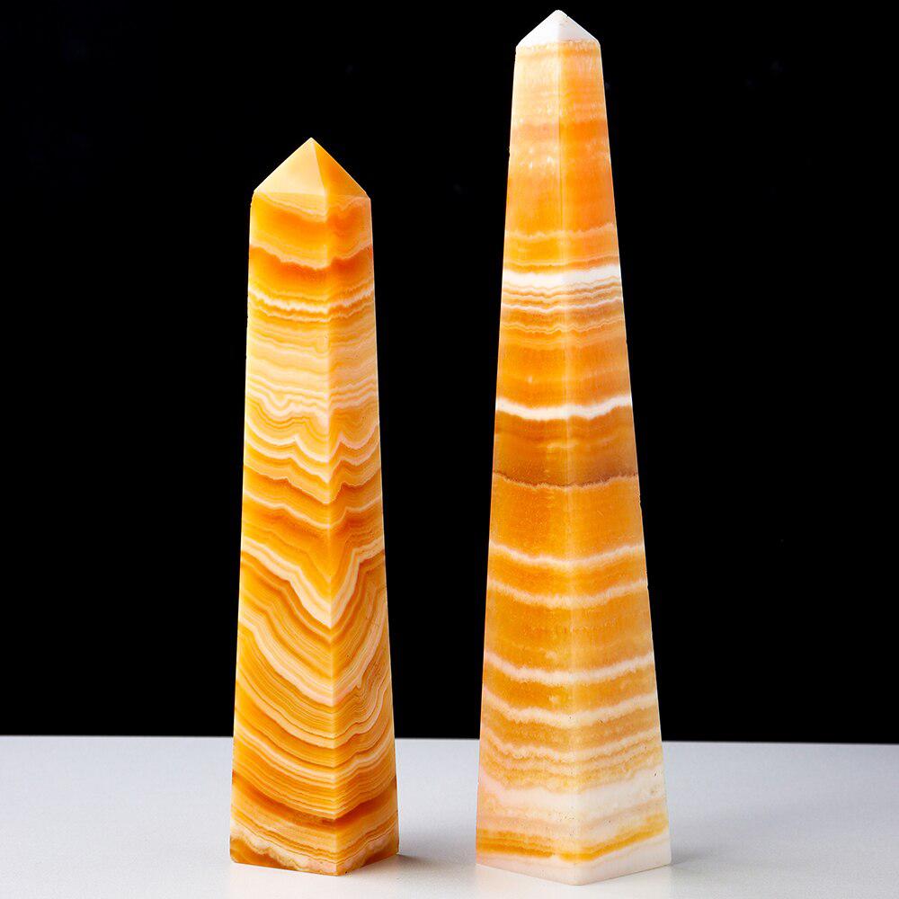 Yellow Calcite Crystal Tower