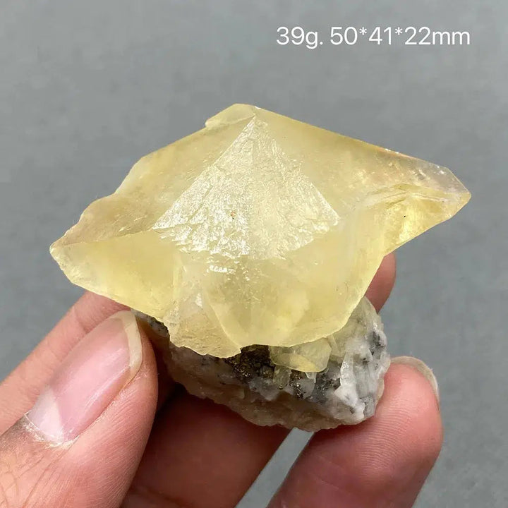 Yellow Calcite Gem Grade Crystal Cluster