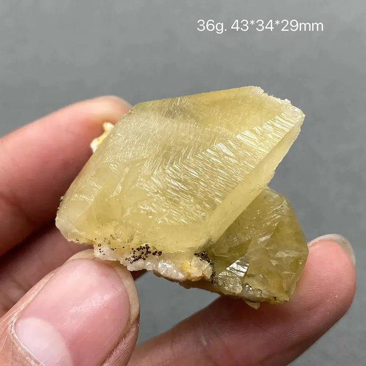 Yellow Calcite Gem Grade Crystal Cluster