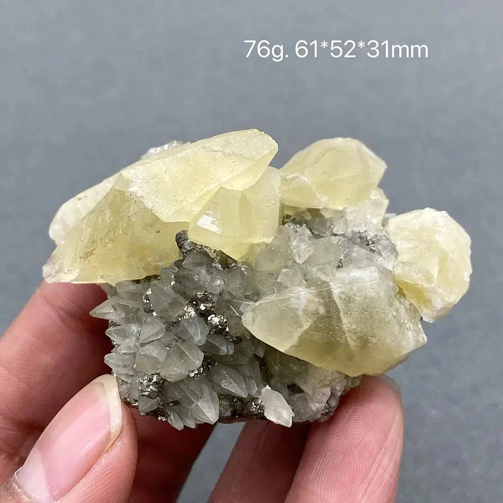 Yellow Calcite Gem Grade Crystal Cluster