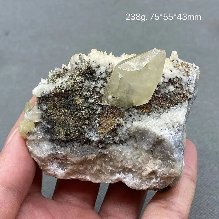 Yellow Calcite Gem Grade Crystal Cluster