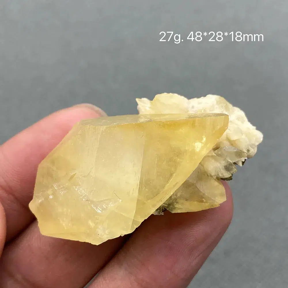 Yellow Calcite Gem Grade Crystal Cluster