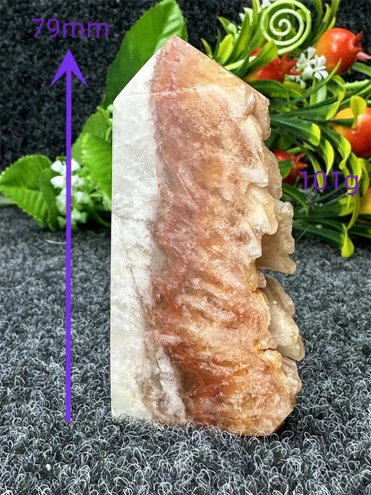 Yellow Calcite “Live Edge” Tower