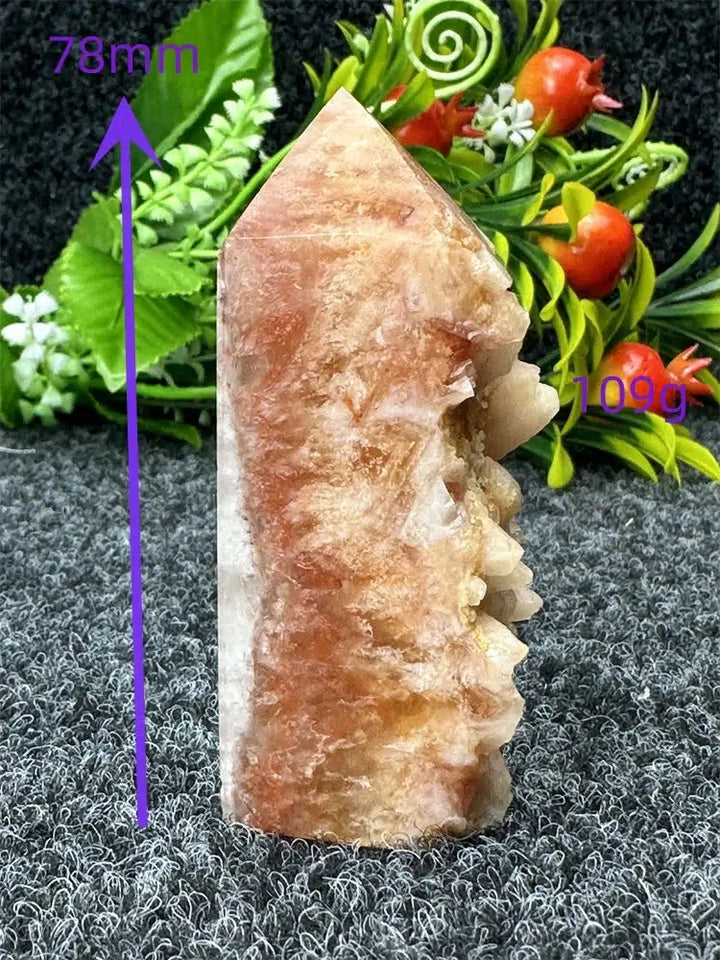 Yellow Calcite “Live Edge” Tower