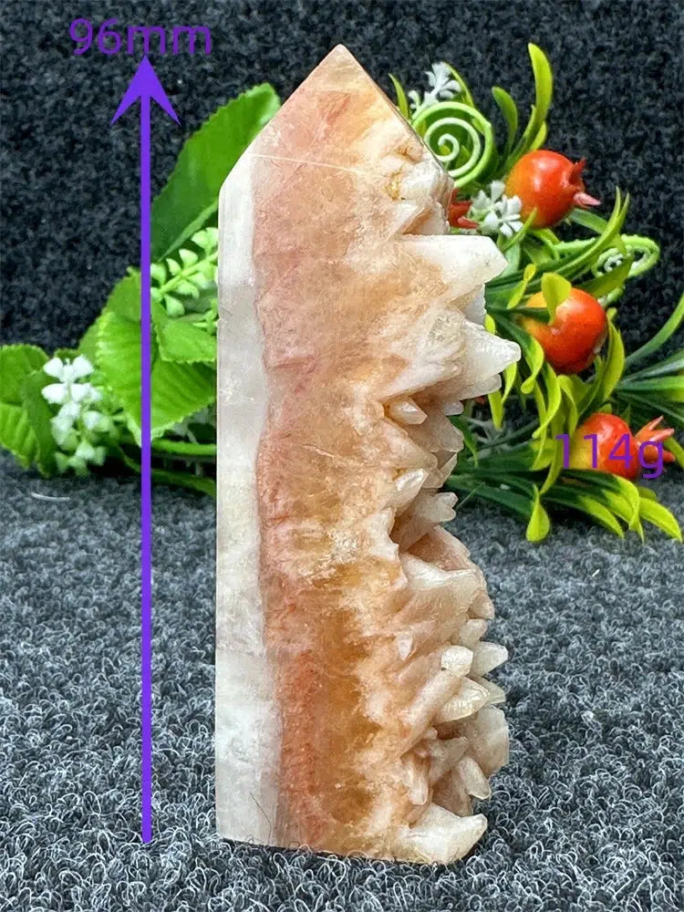 Yellow Calcite “Live Edge” Tower