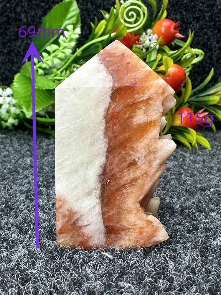 Yellow Calcite “Live Edge” Tower