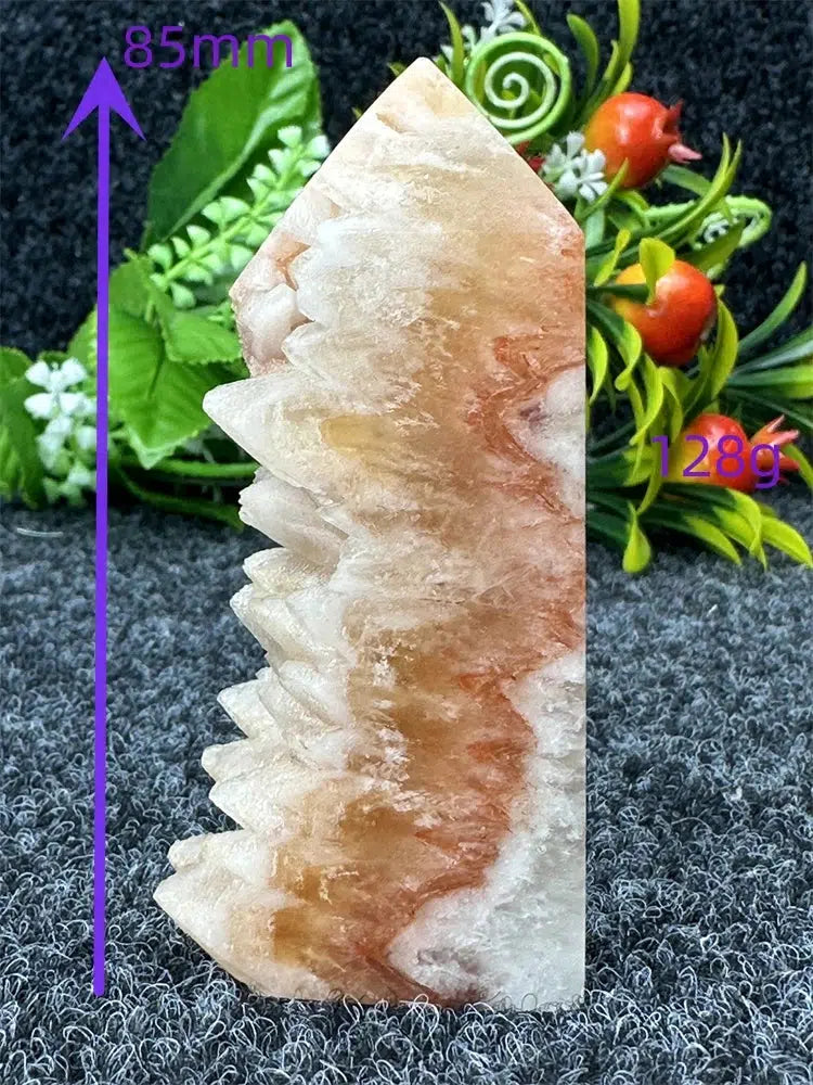 Yellow Calcite “Live Edge” Tower