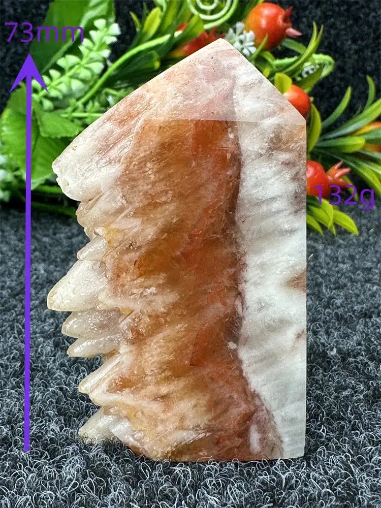 Yellow Calcite “Live Edge” Tower