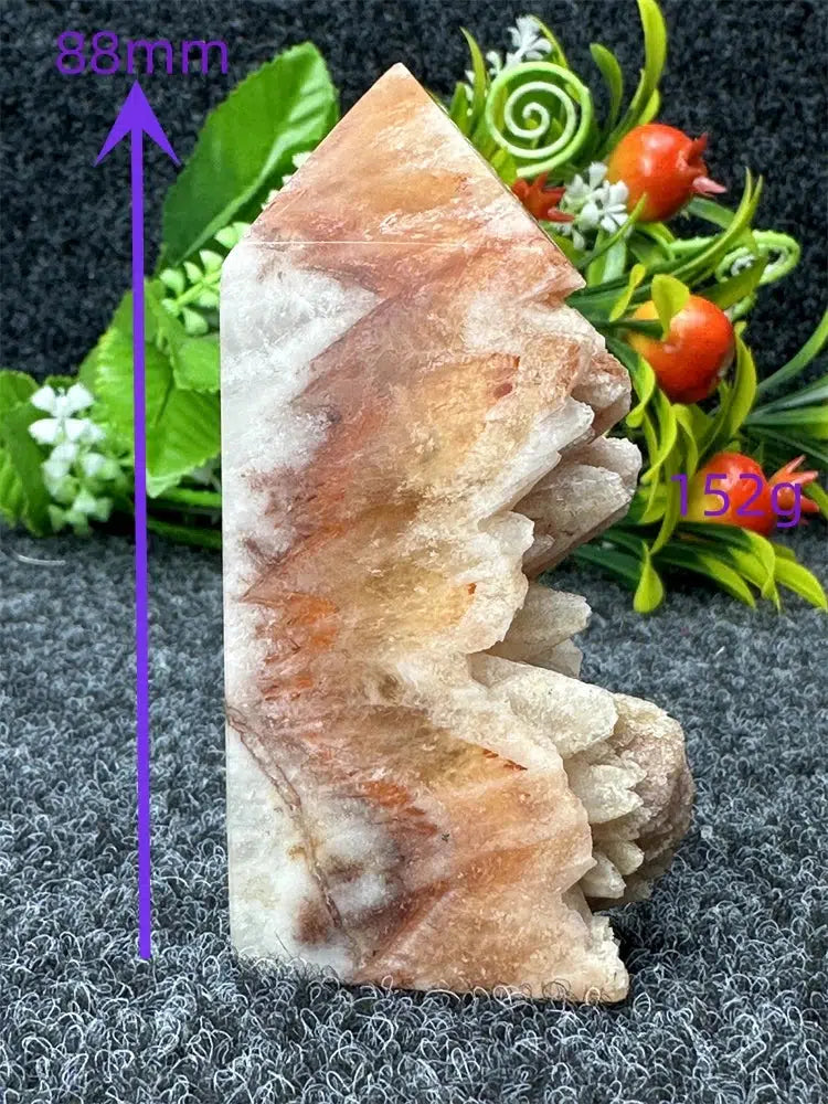 Yellow Calcite “Live Edge” Tower