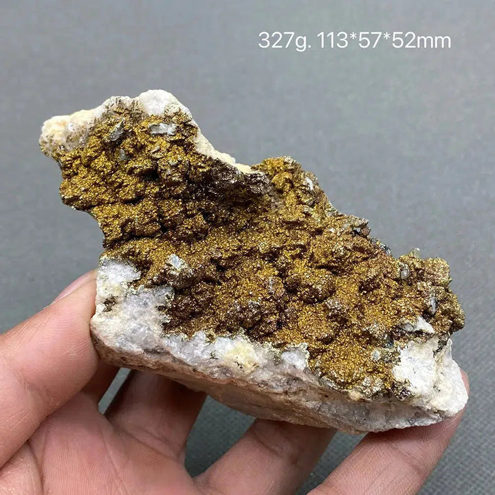 Yellow Calcite and Pyrite Gem Grade Crystal Cluster