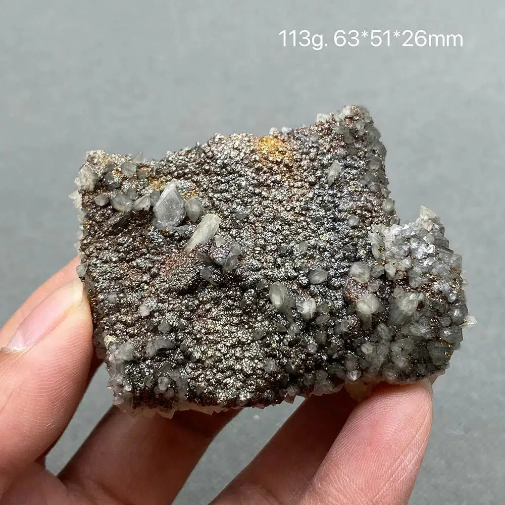 Yellow Calcite and Pyrite Gem Grade Crystal Cluster