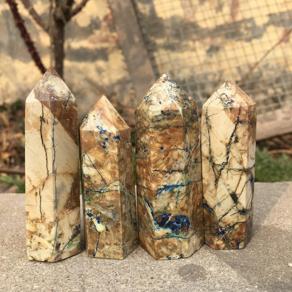 Yellow Feather Jasper Tower