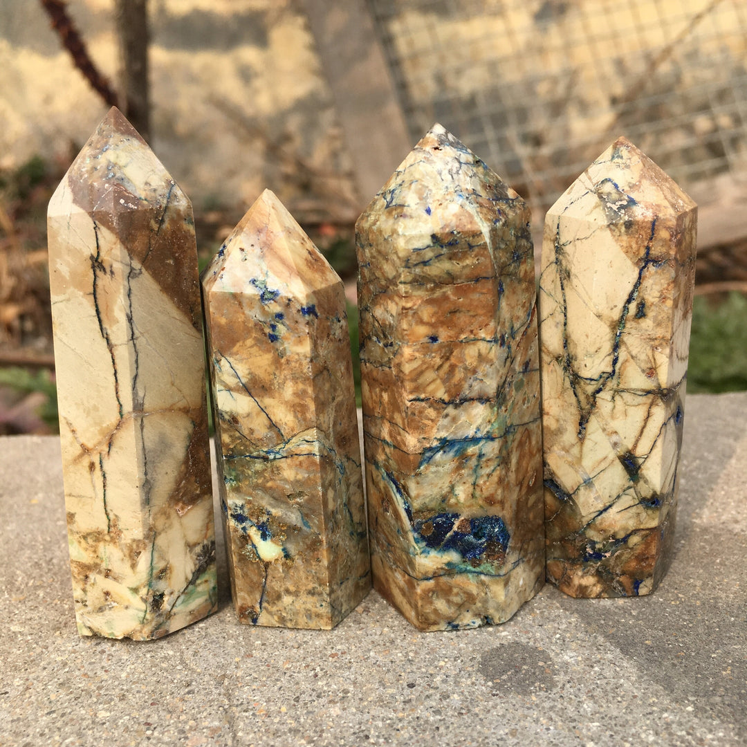 Yellow Feather Jasper Tower