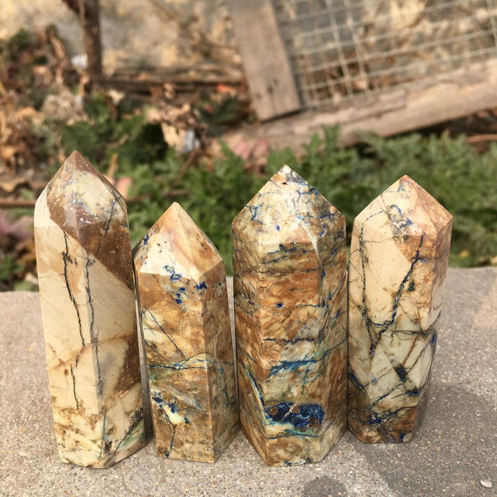 Yellow Feather Jasper Tower