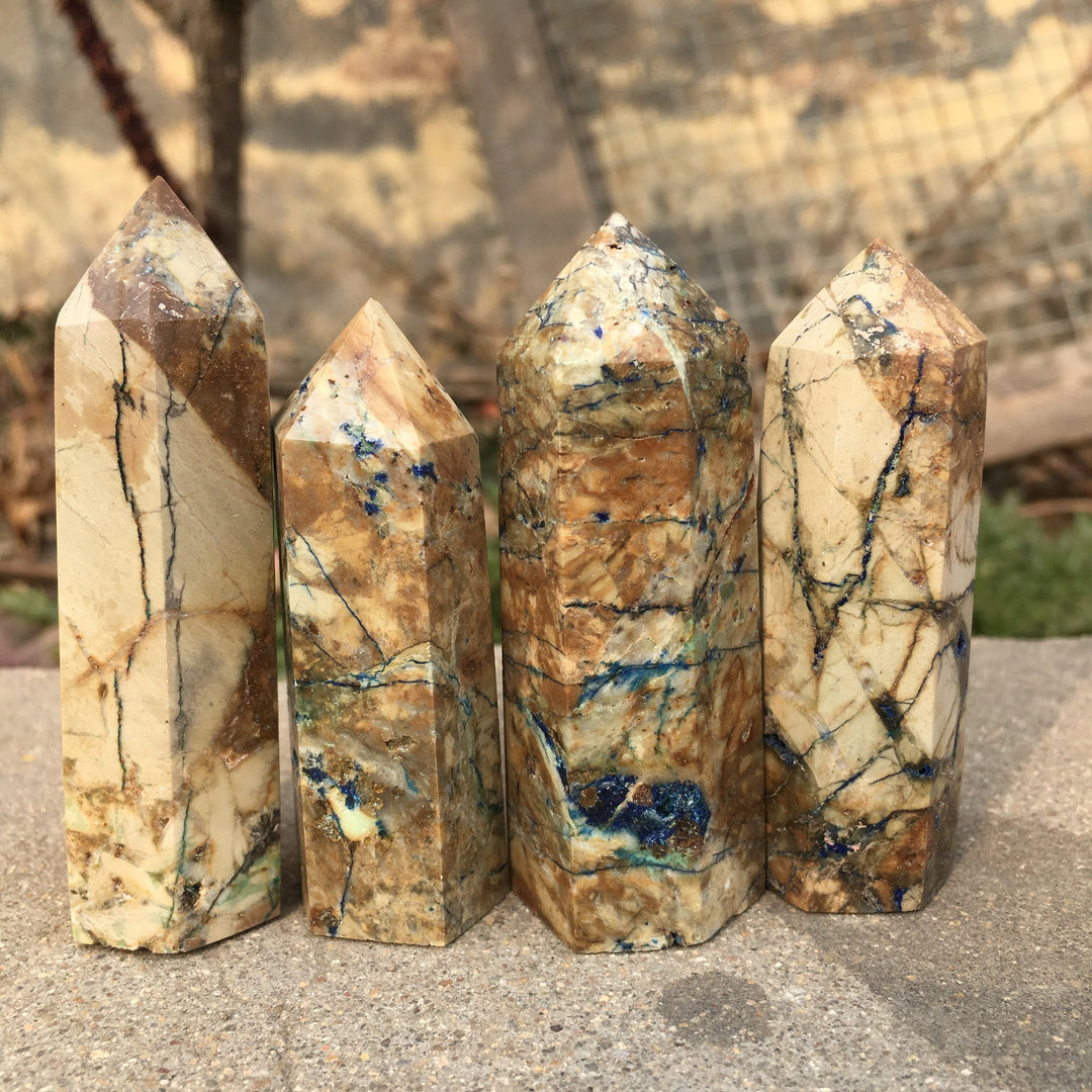 Yellow Feather Jasper Tower