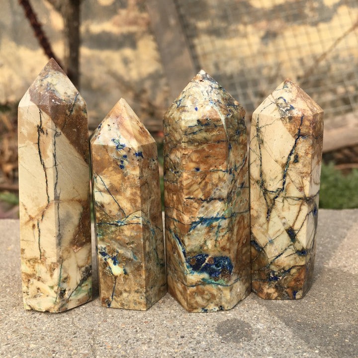 Yellow Feather Jasper Tower