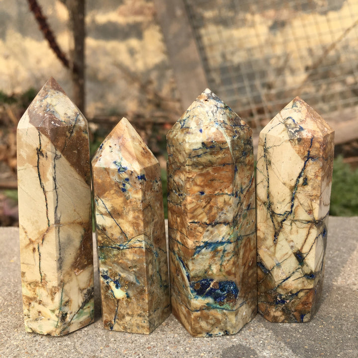 Yellow Feather Jasper Tower