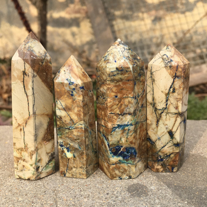 Yellow Feather Jasper Tower