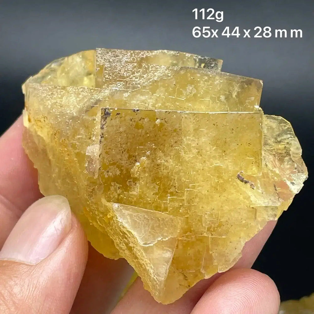 Yellow Fluorite Cube Cluster (Rare)