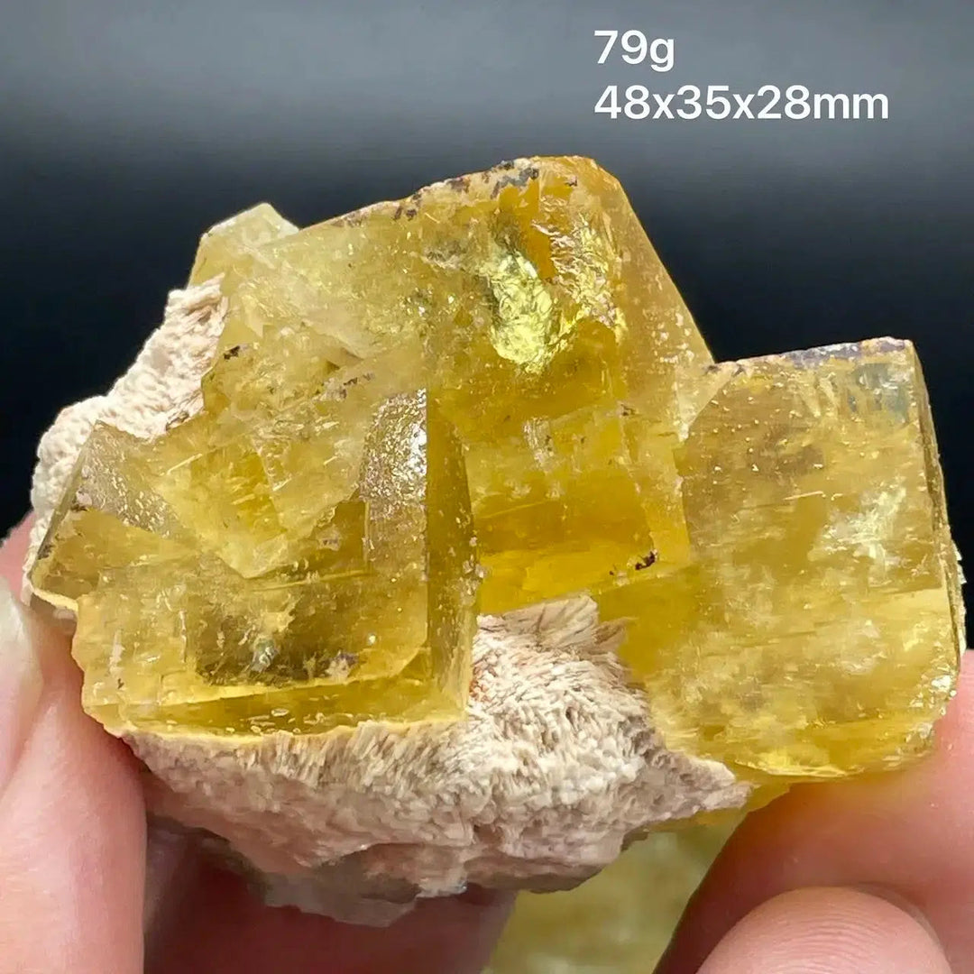 Yellow Fluorite Cube Cluster (Rare)