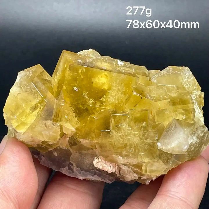 Yellow Fluorite Cube Cluster (Rare)