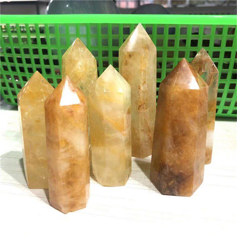 Yellow Hematoid Quartz Tower