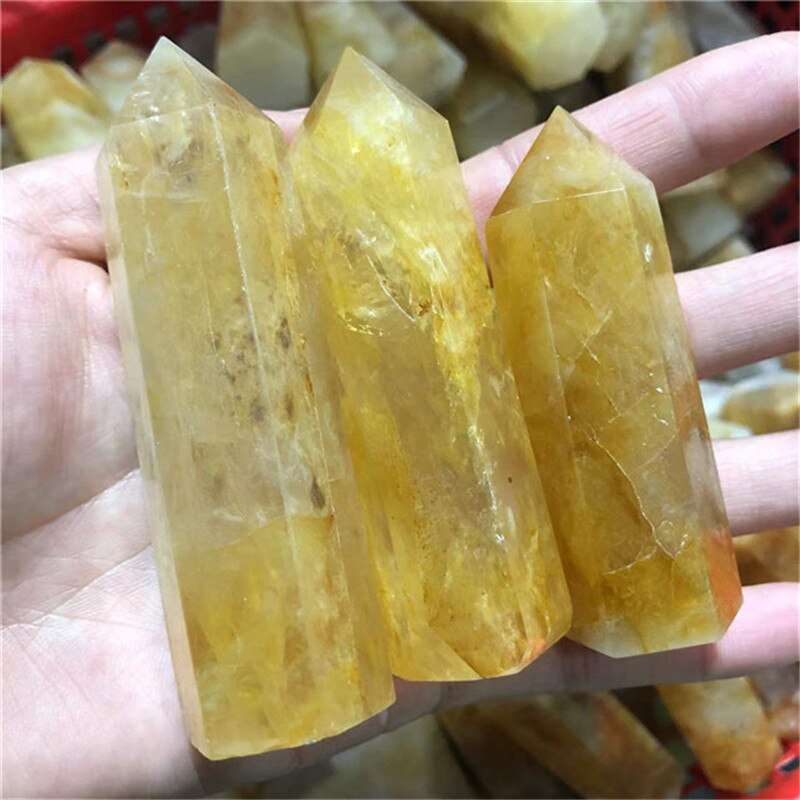 Yellow Hematoid Quartz Tower