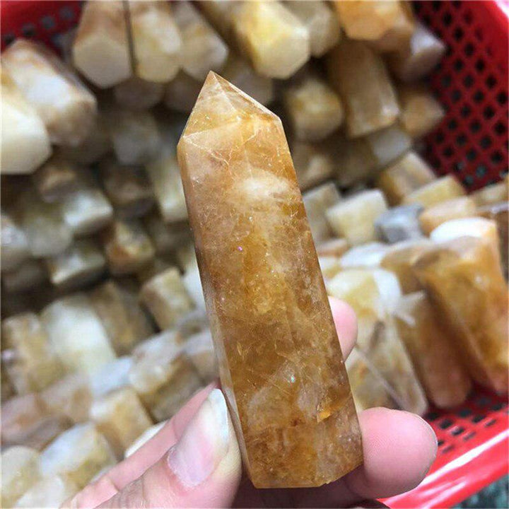 Yellow Hematoid Quartz Tower