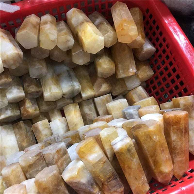 Yellow Hematoid Quartz Tower