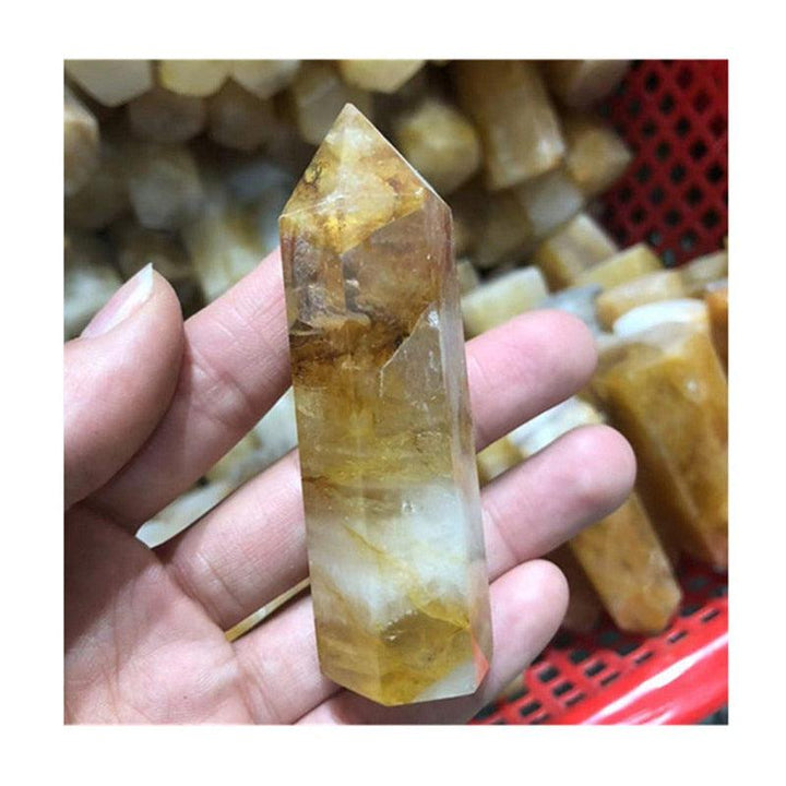 Yellow Hematoid Quartz Tower