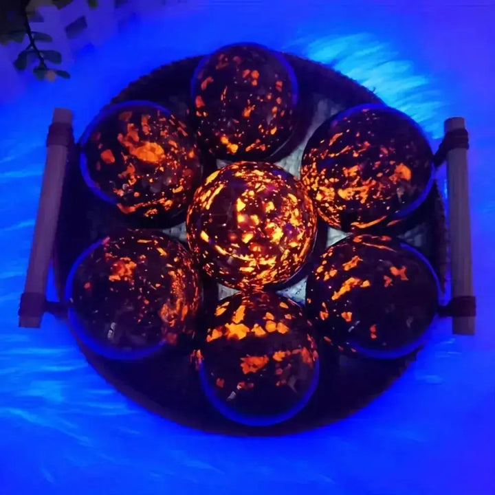 Yooperlite Glowing Crystal Sphere | UV Fluorescent Healing Crystal-Spheres-Ali-Yooperlite-40-45mm-Crystal Destiny