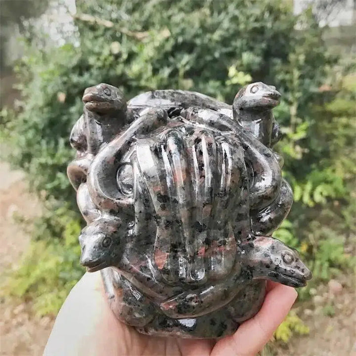 Yooperlite Medusa Crystal Carving