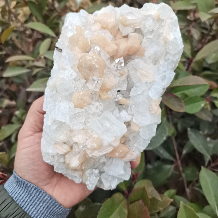 Zeolite And Apophyllite Freeform Cluster