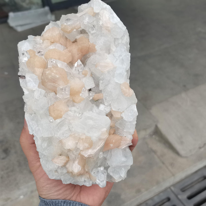 Zeolite And Apophyllite Freeform Cluster