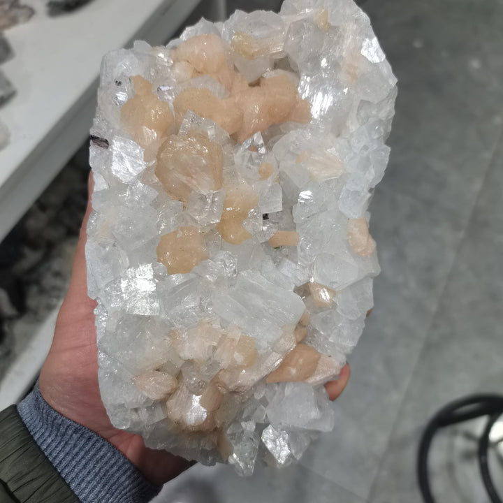 Zeolite And Apophyllite Freeform Cluster