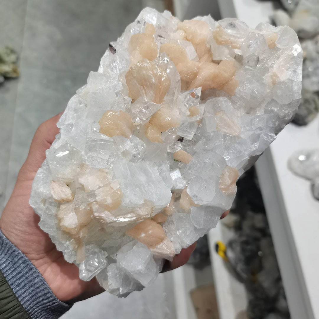 Zeolite And Apophyllite Freeform Cluster